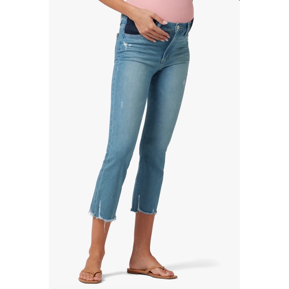 Joes Jeans The Callie High Rise Cropped Boot Maternity Jeans 25